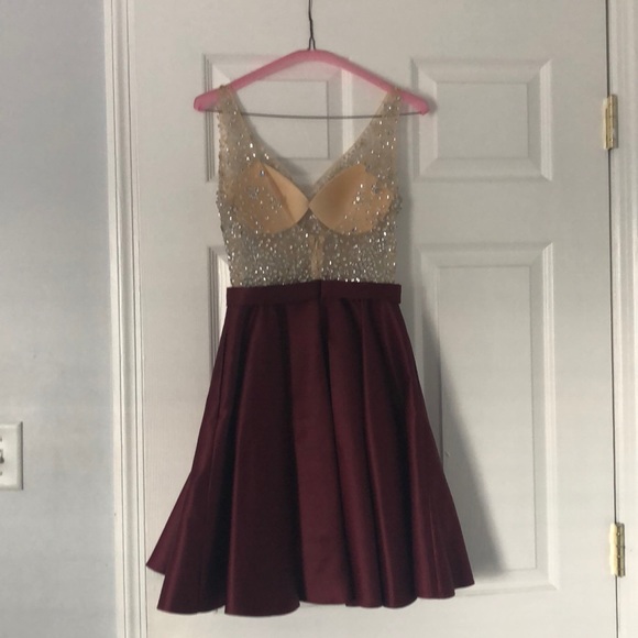 PromGirl Burgundy Dress - Picture 2 of 4